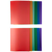 Q-Connect 2 Ring Binder Frosted A4 Assorted (12 Pack)