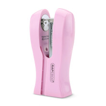 Rapesco 1378 Stand Up/Space-Saving Stapler, 20 Sheet Capacity, Candy Pink