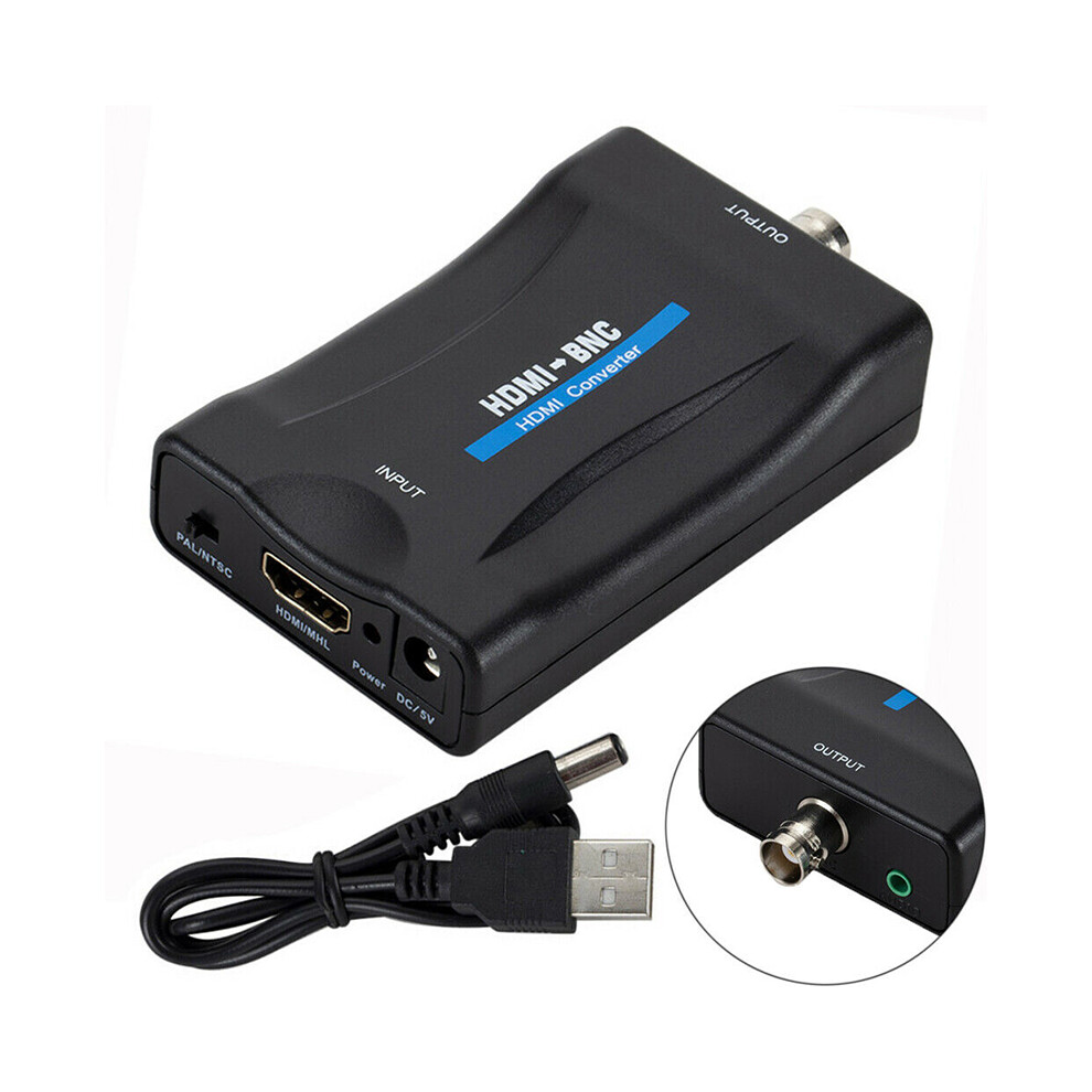 HDMI to BNC Composite Video Signal Converter for VHS, DVD Players - PAL/NTSC Compatible-image-OPC-PWX62W6-NEW