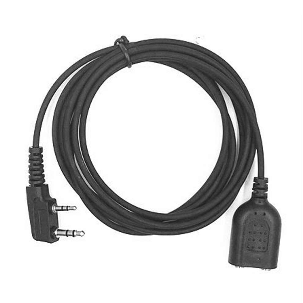 K Type 2 Pin Microphone Earpiece Extended Cable Adapter For Baofeng Uv5r Bf-888 110691412614