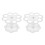 2X Detachable Support Pour Cornet De CrÈMe GlacÉE Acrylique 8 Trous 1