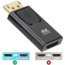 4K Display Port to HDMI-compatible Adapter DisplayPort DP to HDMI-compatible Video Audio HD Converter