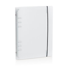 A5 6 Ring Binder Cover with Snap Button Closure Loose Leaf Folders Notebook Shell Protector for 6 Hole Planner Pages Refill Insert (Translucent