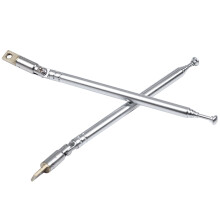 15 Pcs 32cm Length 5 Section Telescopic AM FM Radio Antenna 180 Degree