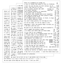 Esland Over 100 Sheets of Stickers with Inspirational Love Quotes for Typewriter Text Planner, Aesthetic Letters, Journal, Scrapbooking, DIY Crafts