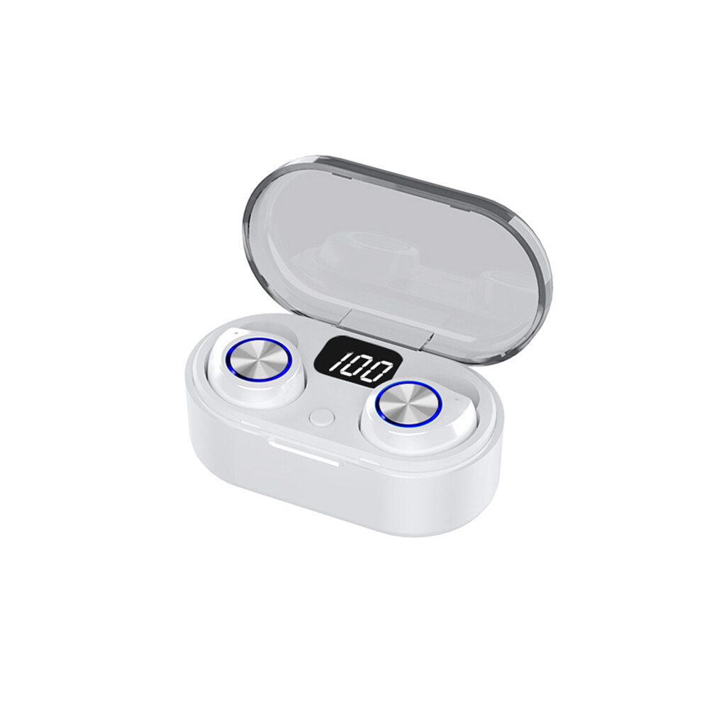 (White) Tw80 Mini Tws Wireless Earphones Bluetooth 5.0 Earphone Bass Hifi Stereo Earbuds White 110691430311