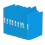 Rexel A5 Clear Ice 2 Ring Binders - Pack of 10, Blue 1