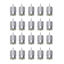 20X RS380 1.5-18V 30000 RPM Micro Motor 38X28mm fuer RC Modell Spielzeug DIY, Silber
