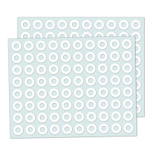 4000 Pack - Hole Punch Reinforcement Stickers Rings - White
