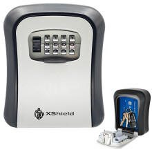 XShield 4-digit Combination Key Safe | Police-approved Wall-mount Lock Box | Weatherproof & Heavy-duty | Large Capacity For Keys & Access Cards |