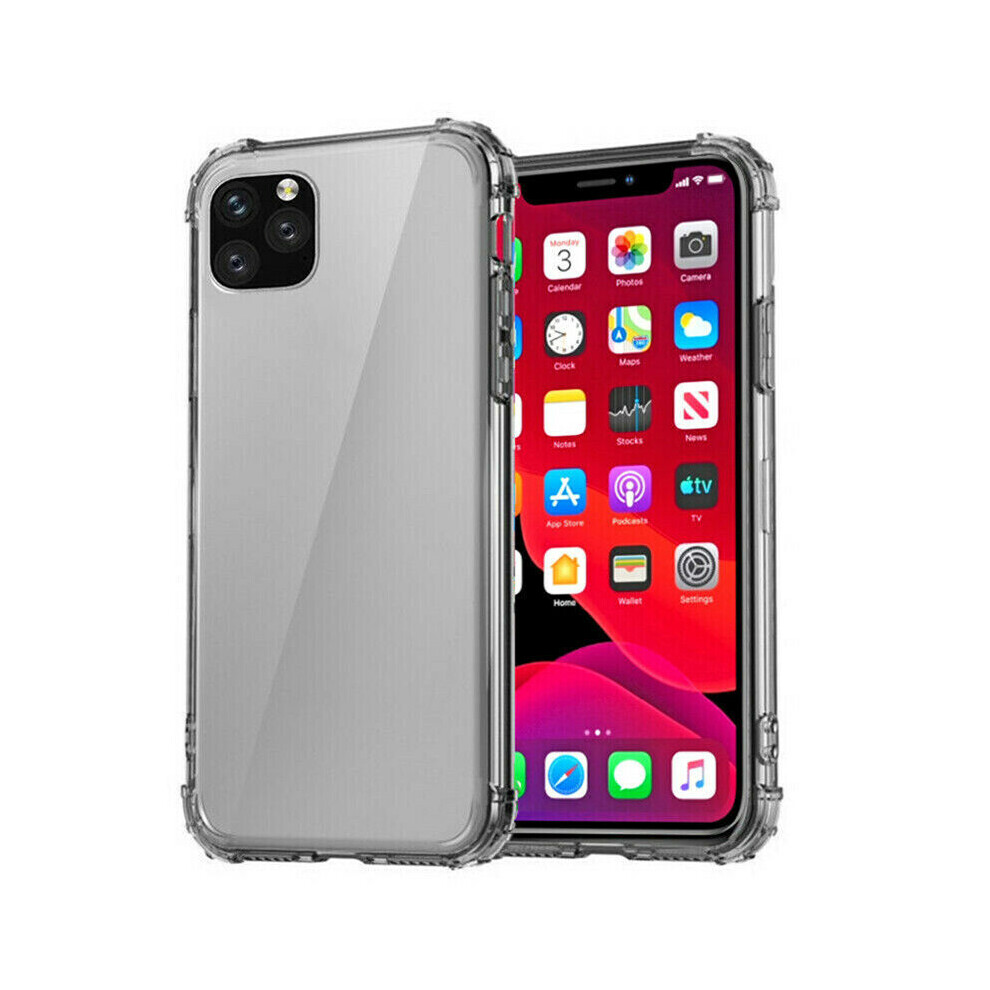 (, Iphone11 Pro Max(6.5)) For Iphone 11/11 Pro/11 Pro Max Shockproof Transparent Silicone Case Cover Gray 320997867814
