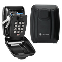 XShield 12-digit Combination Key Safe | Police-approved Wall-mount Lock Box | Weatherproof & Heavy-duty | Large Capacity For Keys & Access Cards |