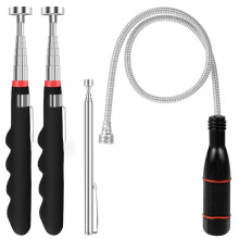 Ensemble de 4 Outils de Ramassage Magnétique Télescopiques avec Force de Traction de 18 Kg (40 Lb), 76 cm (30 Po)