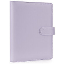 AKONEGE PU Leather A5 Ring Binder with Magnetic Closure 6 Ring Binder Cover for A5 Filler Paper, Refillable Notebook, Budget Binder Planner for