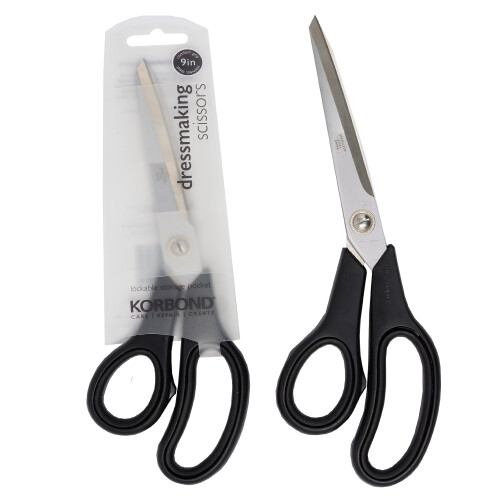KORBOND - 9'' Dressmaking Scissors with Comfort Grip Handles