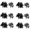 180Pcs Plastic Bumper Mounting Rivet Body Trim Clip for  E30 E36 E46 E39 E38 1