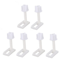6Pcs Bricolage Plastique Siège de Toilette Vis Fixations Ajustement Sièges Type et Taille: 5 4.4X2.4cm