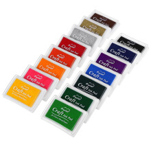 Kesote Stamps Ink Pads 15 Colors Ink Pad Stocking Fillers for Teenage Girls Boys Non-Toxic Finger Ink Pad Stamp for Scrapbooking Card Making Paper