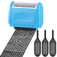 Xnourney Wide Data Defender Roller Stamp, Identity Theft Protection Roller Stamp,Confidential Address Blocker with 3 Refills, Information Blocker for