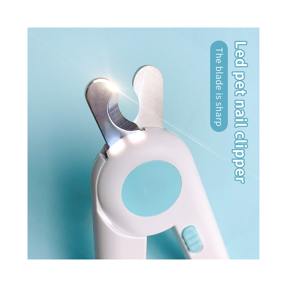 Blue/Light () Pet Nail Claw Cutter Led Grooming Scissors Cats Nails Clipper Trimmer Small Dog Nail Clippers Pet Claw Nail Supplies