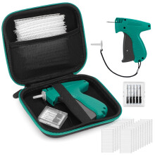 Glamgen Standard Retail Price Tag Applicator Gun for Garment Labellers with Storage Case, Label Tagging Gun with 6 Pcs Microneedles 1000 Pcs 2" Barbs,