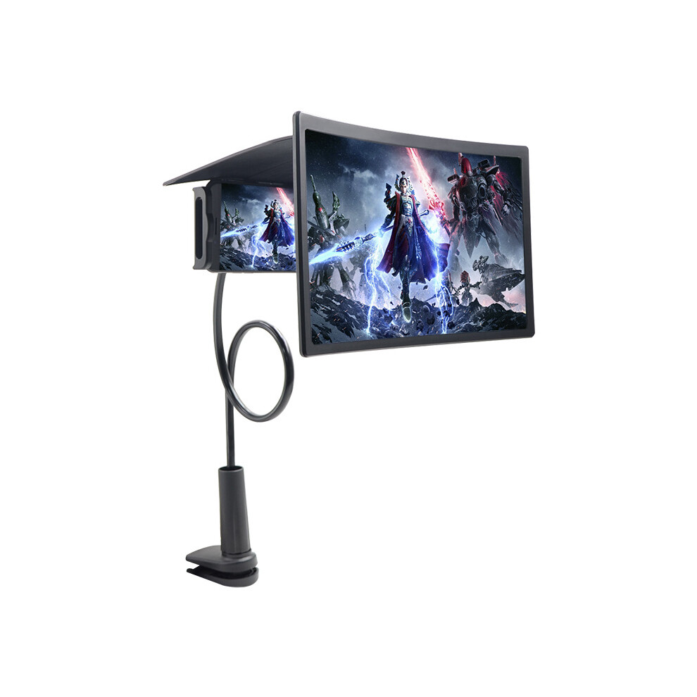 (Black) Universal Adjustable Portable 3D Video Enlargement Smartphone Screen Magnifier Amplifier With Stand Black 320997860549