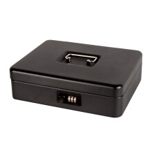 Cathedral Products 12 Inch Steel Cash Box with Combination Lock | Durable & Secure | Portable Design with Lift-Out Tray