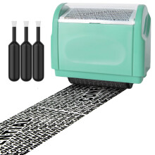 AUXHCYL Confidential Roller Stamp with 3 Pack Refills,Identity Theft Rolling Data Defender, Address Blocker and Privacy Safety, ID Blackout Security