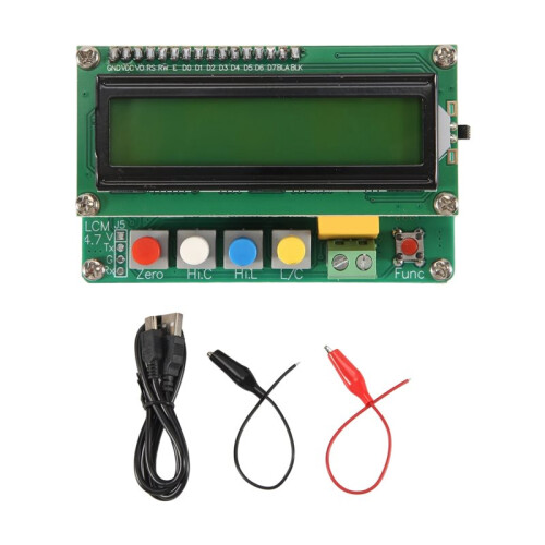 Digital Capacitor Meter Inductance Capacitance L/C Meter LCD Capacitance Meter Tester  USB Interface with USB Cable
