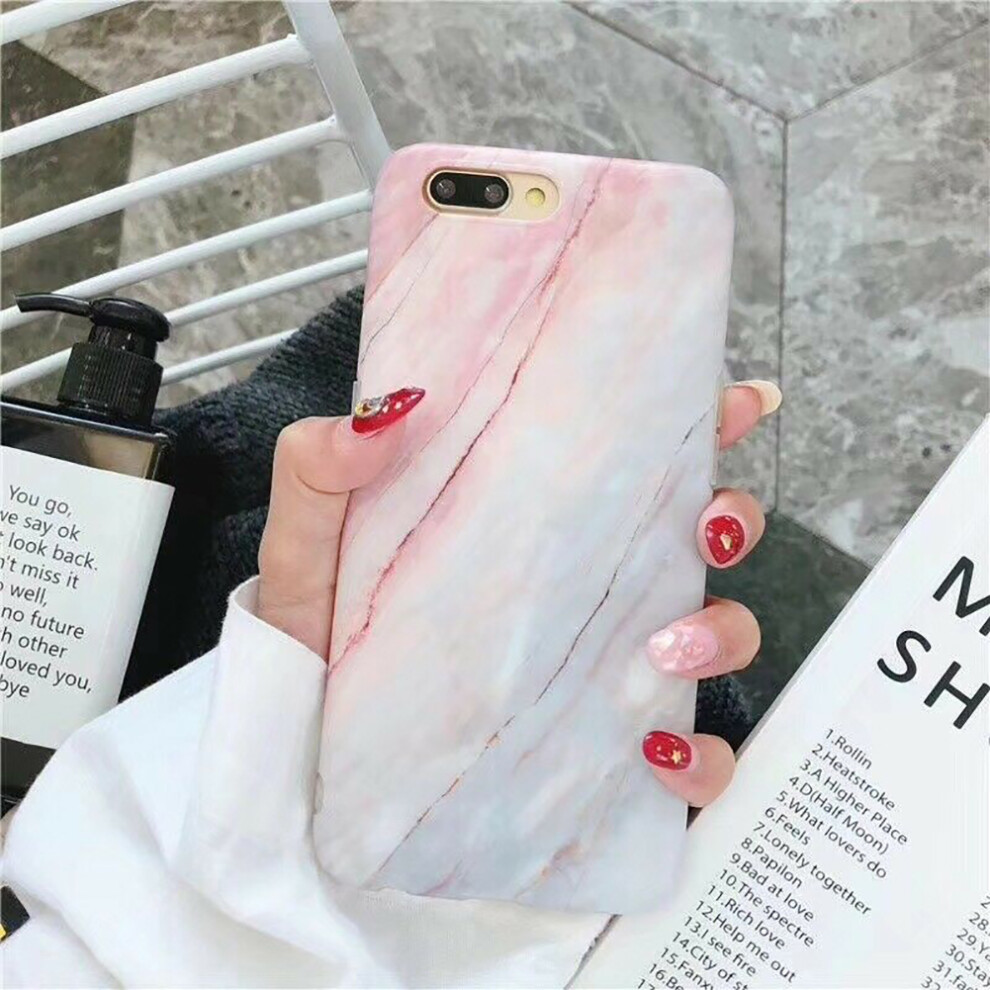 (, Iphone Xr (6.1)) Marble Phone Case Cover For Iphone 7 6 6S 8 Plus Xs Fashion Soft Tpu Back Shell Red 320997867111