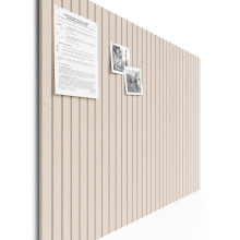 Bumusty Large Cork Board Alternative-48 x 36" Felt Bulletin Board Tiles, with 30 Pushpins, 70 Adhesive Tabs, 12-Pack Slat Wall Paneling, Cork Boards