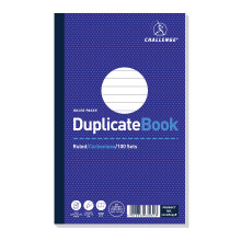 Challenge Duplicate Book, Carbonless, 100 Pages, 5 pack (210 x 130 mm)