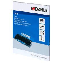 Dahle Premium Laminating Pouches A4 Size High Gloss 2 x 80 Microns for Durable Protection