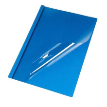 Pavo A4 Thermal Binding Cover 6 mm - Clear/Blue (Pack of 25)