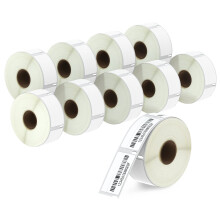 BETCKEY - 10 Rolls 11355 Self-Adhesive Labels Compatible with DYMO S0722550, 19mm x 51mm, 5000 Small Multi-Purpose Labels Compatible with DYMO