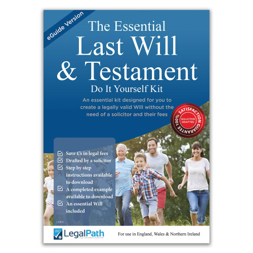 Essential Will Kit with eGuide - Last Will and Testament (Do It Yourself Will Kit UK) - Simple to Complete & Includes Downloadable Comprehensive Guide