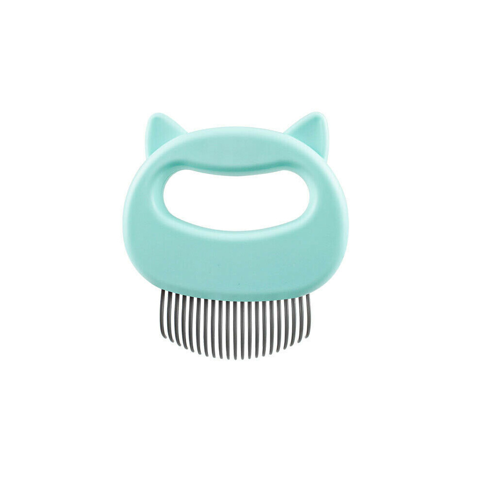 Green (Green) Pet Cleaning Cat Dog Massage Shell Comb Grooming Hair Removal Shedding Brush