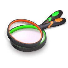 Magnifying Glass 10X, Handheld Reading Magnifier with Non-Slip Soft Rubber Handle, 75mm Magnifying Lens, Shatterproof Magnifying Mirror Reading Books,