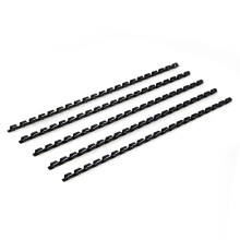 RAYSON Plastic Binding Combs, 21 Ring 20-Sheets (80gsm 20lb) Capacity, 6mm Black A4 Comb Binder Spines, Pack of 100