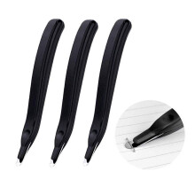 3 PCS Professional Magnetic Staple Remover Puller Rubberized Staples Remover Staple Removal Tool for School Office Home (Black)