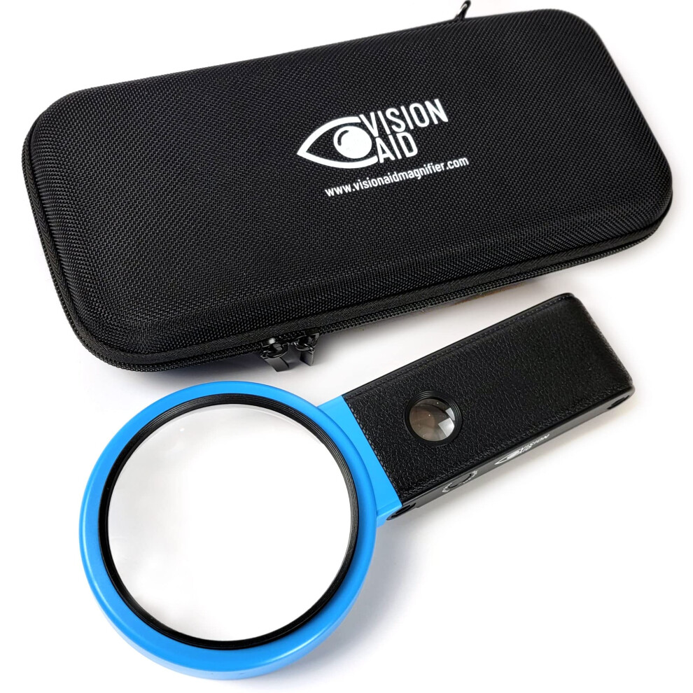 Vision Aid 30X Hands-Free Magnifier With Ultra Bright 36 Led Lights And Case - 40X Loupe Magnifying Glass With Stand For Reading Jewelry Coins Watch Hobby Crafts