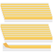HLIWS 15 pcs 4x30 cm Price Tag Holders,Self-Adhesive Ticket Holder,Clear Self-Adhesive Label Holders,for Shop Office Home(Without Paper)