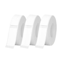 3 Rolls Label Maker Tapes, 40x12mm Thermal Paper Self-Adhesive Waterproof Pre-Cut Printer Paper Sticker Labeling Tape for D30, P15, Q1, HP2 Label