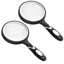 Large 10X Magnifying Glasses for Reading, Handheld Magnifying Glass for Bobbies Applied to Science Books Insects Hobby Observation Premium Soft Hand
