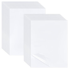 BENECREAT 50 Sheets A4 PET Laminating Sheets, Self-Adhesive Matte Cold Laminating Film, 30x21cm Waterproof Laminate Sticker for Photo Painting Poster