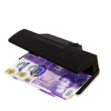 MxMan Counterfeit Notes Money Detector - UV LED Light Fake Note Detector for All Businesses - Note Checker Easily Spots Fake Money Notes - Fraud