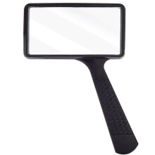 Large Rectangular Handheld Magnifying Glass?3X Magnification?2''x4''inches Handheld Magnifier?Scratch Resistant Glass Lens?Large Horizontal Viewing