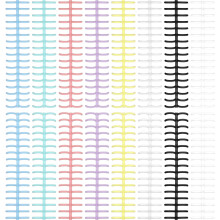 16PCS A4 Colorful Plastic Binding Combs - Shimmeroo 30 Ring Binding Coil, Spiral Click Bindings Spine Easy Open/Close for Adding Pages School Office