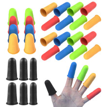 30 Pcs Rubber Finger Tips, FAURAPMNG 3 Size Silicone Finger Protector, Hot Glue Gun Rubber Fingers Cover Caps, Thimble Fingers Guard Tip, Thick Office