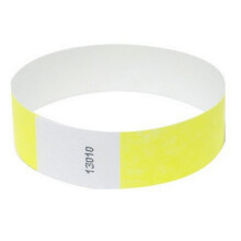Tyvek Wristbands 3/4 inch 100 Pack, Paper Like Bracelets Used for Events, Nightclubs, waterparks etc. Neon Yellow
